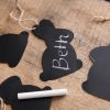 Cutout Bunny Chalkboard Tags - Min of 2