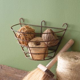 Rustic Wire Hanging Basket - Min of 2