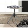 Black And White Checker Side Table