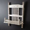 Rustic Farmhouse Chair Shelf - Vintage Style Furniture for Home Decor and Storage