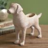 Adorable Resin Puppy Planter - Perfect for Succulents and Small Plants