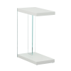 Elaina - Chair Side End Table - White