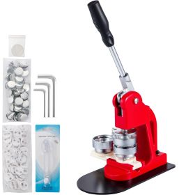 VEVOR Button Maker 58mm Badge Maker Machine 2.28 inch Badge Punch Press Pin Button Maker with Free 500 Pcs Button Parts and Circle Cutter (500pcs,58mm