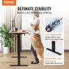 VEVOR Height Adjustable Desk, 47.2 x 23.6 in, 3-Key Modes Electric Standing Desk, Whole Piece Desk Board, Sturdy Dual Metal Frame, Max. Loading 180 LB