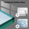 Frameless Double Sliding Shower, 69" - 72" Width, 79" Height, 3/8" (10 mm) Clear Tempered Glass, , Designed for Smooth Door with Clear Tempered Glass