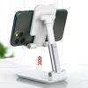 1 Pc Phone Stand For Desk; Foldable Portable Adjustable Tablet Cell Phone Holder Charging Dock Cellphone Holder Office; Sturdy Mobile Stand Hand Metal
