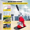 VEVOR Button Maker 58mm Badge Maker Machine 2.28 inch Badge Punch Press Pin Button Maker with Free 500 Pcs Button Parts and Circle Cutter (500pcs,58mm