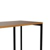 Manhattan Comfort Lexington 53.15 Desk with Metal Base in Maple Cream