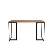 Manhattan Comfort Lexington 53.15 Desk with Metal Base in Maple Cream