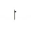Manhattan Comfort Tribeca 35.43 Mid-Century Modern TV Panel with Overhead Decor Shelf in Black