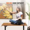 VEVOR Height Adjustable Desk, 47.2 x 23.6 in, 3-Key Modes Electric Standing Desk, Whole Piece Desk Board, Sturdy Dual Metal Frame, Max. Loading 180 LB