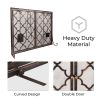 39 x 31 Inch Fireplace Screen, Metal Fireplace Screen Scrollwork Copper Color, Two-Doors Large Flat Guard Screens,Baby Safe Spark Guard Protector Wood