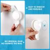Suction Hooks Powerful Vacuum Suction Cup Hooks- Heavy Duty for Shower Waterproof Suction Hanger for Bathroom Kitchen Towel, Robe, Loofah Removable an