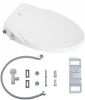 Non-Electric Bidet Toilet Seat Elongated,Soft Closing Bidet Seat with Self-cleaning Dual Nozzles,Adjustable Spray Pressure,Easy Installation