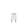 Manhattan Comfort Yonkers 62.99 TV Stand with Solid Wood Legs and 6 Media and Storage Compartments in White