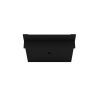 Manhattan Comfort Tribeca 35.43 Mid-Century Modern TV Panel with Overhead Decor Shelf in Black