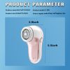 Electric Lint Remover, Portable USB, Rechargeable Lint Remover, Large Capacity Storage Case, Hair Remover for Clothes, Sofa Cushions and Bedding, Summ