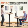 VEVOR Height Adjustable Desk, 55.1 x 23.6 in, 3-Key Modes Electric Standing Desk,Whole Piece Desk Board, Sturdy Dual Metal Frame, Max. Bearing 180 LBS