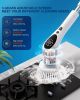 Electric Spin Scrubber, New Cordless Voice Prompt Cleaning Brush with 9 Replaceable Brush Heads, 3 Adjustable Speeds, and Adjustable Extension Long Ha