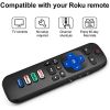 (Pack of 2) Replaced Remote Control Only for Roku TV; Compatible for TCL/Hisense/Onn/Sharp/Element/Westinghouse/Philips Roku Series Smart TVs (Not for
