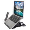 360¬∫ Rotating Laptop Riser Stand Foldable Desk Laptop Riser Tablet PC Holder with Phone Stand 8 Level Adjustable Height Inbuilt Handle for Home Offic