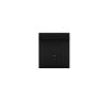 Manhattan Comfort Tribeca 35.43 Mid-Century Modern TV Panel with Overhead Decor Shelf in Black