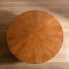 31.50"Vintage Style Bucket Shaped Coffee Table with storage function, for Office, Dining Room and Living Room, Brown
