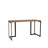 Manhattan Comfort Lexington 53.15 Desk with Metal Base in Maple Cream