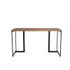Manhattan Comfort Lexington 53.15 Desk with Metal Base in Maple Cream