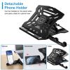 360¬∫ Rotating Laptop Riser Stand Foldable Desk Laptop Riser Tablet PC Holder with Phone Stand 8 Level Adjustable Height Inbuilt Handle for Home Offic