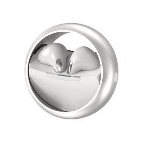 Wireless Headset For Music & Game; Noise Reduce Metal 360 Rotating Headset (Color: Silvery)