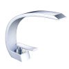Bathroom Sink Faucet, Unique Design Single Handle Single Hole Lavatory Faucet