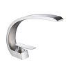 Bathroom Sink Faucet, Unique Design Single Handle Single Hole Lavatory Faucet