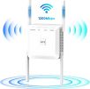WiFi Extender - 5G WiFi Repeater Internet Booster with Ethernet Port - 1200Mbps WPS WiFi Extenders Signal Booster for Home - Covers 4000sq.ft 35 Devic