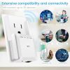 WiFi Extender - 5G WiFi Repeater Internet Booster with Ethernet Port - 1200Mbps WPS WiFi Extenders Signal Booster for Home - Covers 4000sq.ft 35 Devic