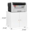 Office furniture Copier Cabinet white 2 door steel copier stand mobile pedestal file Printer Stand