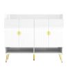 Shoe Cabinet with Doors, 11-Tier Shoe Storage Cabinet with Adjustable Shelves, Modern Wooden Shoes Shoe Storage Organizer for Entryway, Living Room, H