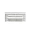 Modern contracted LED TV Cabinet with Storage Drawers,4 Storage Cabinet with Open Shelves for Living Room Bedroom