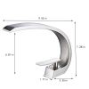 Bathroom Sink Faucet, Unique Design Single Handle Single Hole Lavatory Faucet