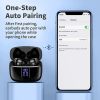 Bluetooth Headphones True Wireless Earbuds LED Power Display Earphones with Wireless Charging Case IPX5 Waterproof in-Ear Earbuds with Mic for TV Smar