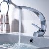 Bathroom Sink Faucet, Unique Design Single Handle Single Hole Lavatory Faucet
