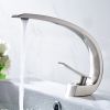 Bathroom Sink Faucet, Unique Design Single Handle Single Hole Lavatory Faucet