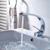 Bathroom Sink Faucet, Unique Design Single Handle Single Hole Lavatory Faucet