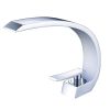 Bathroom Sink Faucet, Unique Design Single Handle Single Hole Lavatory Faucet