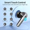 Bluetooth Headphones True Wireless Earbuds LED Power Display Earphones with Wireless Charging Case IPX5 Waterproof in-Ear Earbuds with Mic for TV Smar