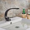 Bathroom Sink Faucet, Unique Design Single Handle Single Hole Lavatory Faucet