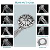 4.7in. 7 Modes Spray ABS High Pressure Handheld Shower Head with Stainless Steel Shower Hose