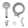 4.7in. 7 Modes Spray ABS High Pressure Handheld Shower Head with Stainless Steel Shower Hose