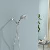 4.7in. 7 Modes Spray ABS High Pressure Handheld Shower Head with Stainless Steel Shower Hose