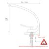 Bathroom Sink Faucet, Unique Design Single Handle Single Hole Lavatory Faucet